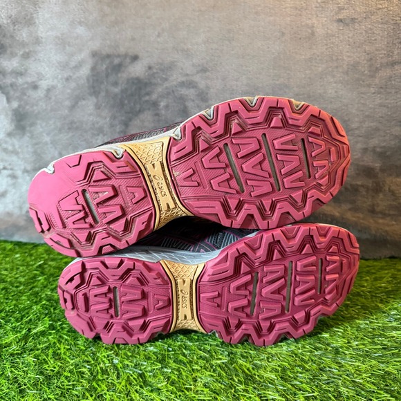 Asics Gel-Venture 7 Trail Running Shoes Sneakers Black Pink 1012A476 Womens 6 - Picture 9 of 13